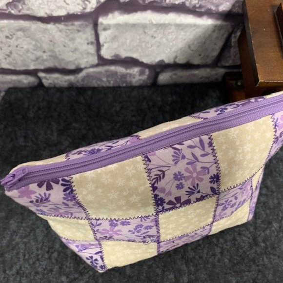 🎉Host Pic🎉 Large Quilted Handmade Cosmetic Bag - Picture 3 of 8